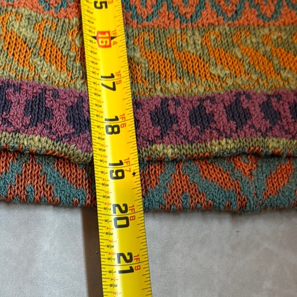 Peruvian Connection Patterned Women's Knit Pima Cotton Skirt Small A-line Flowy - Picture 9 of 9